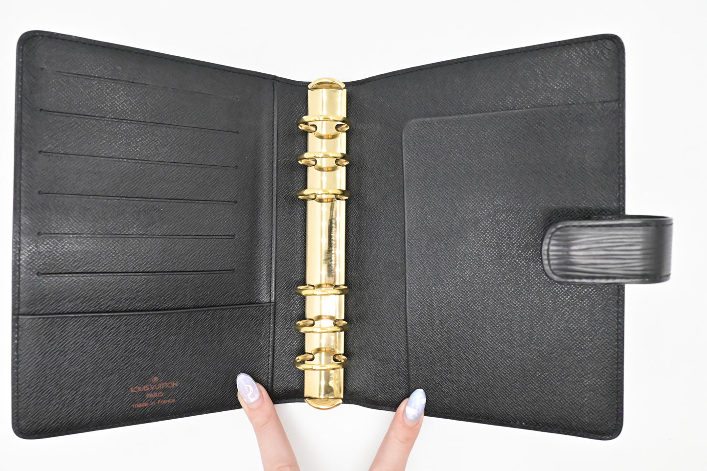 Louis Vuitton Agenda MM in Black Epi Leather