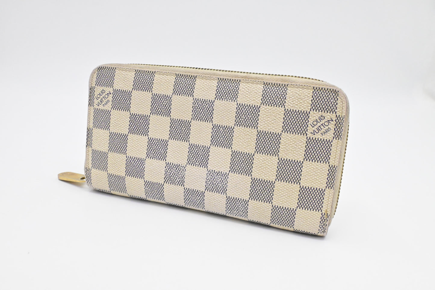 Louis Vuitton Long Zippy Wallet in Damier Azur Canvas
