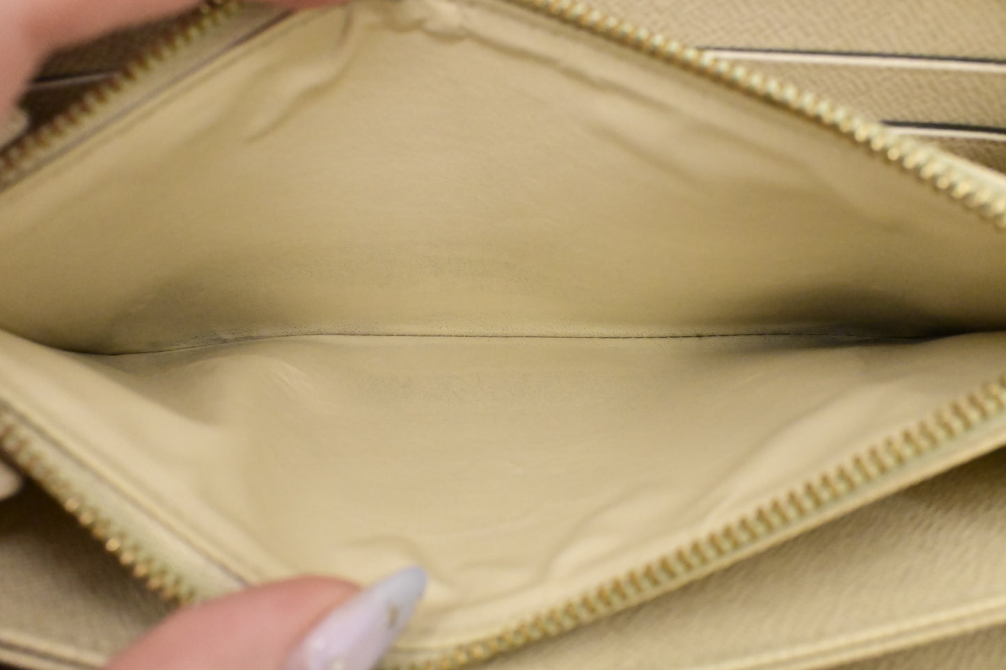 Louis Vuitton Long Zippy Wallet in Damier Azur Canvas
