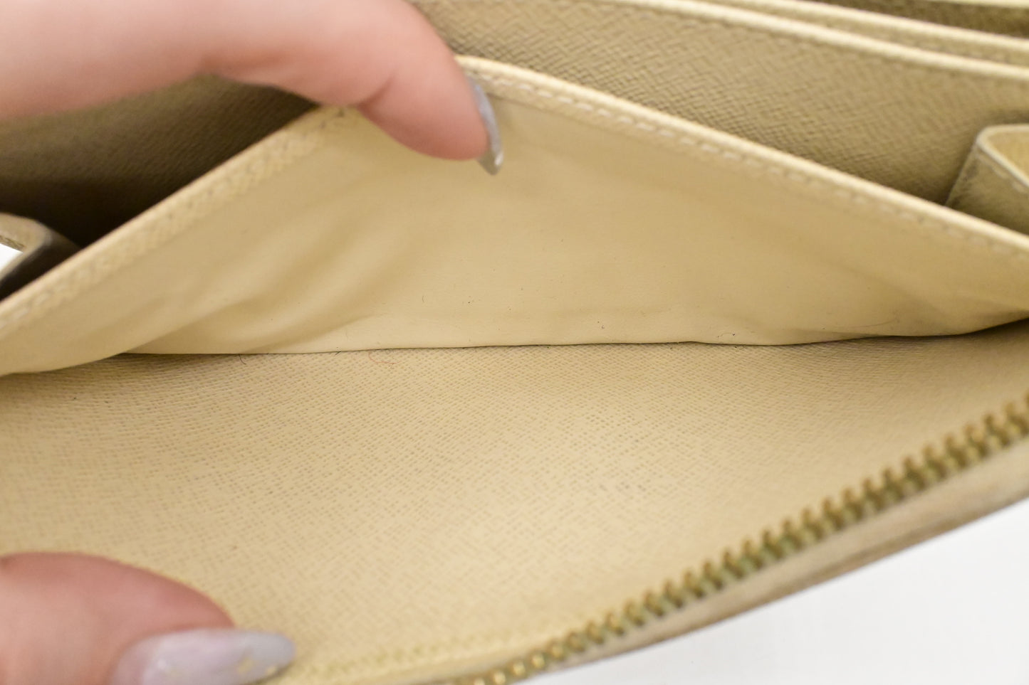 Louis Vuitton Long Zippy Wallet in Damier Azur Canvas