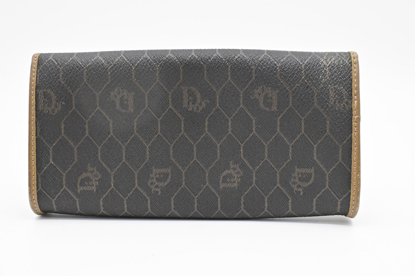 Dior Wallet in Black Honeycomb Canvas