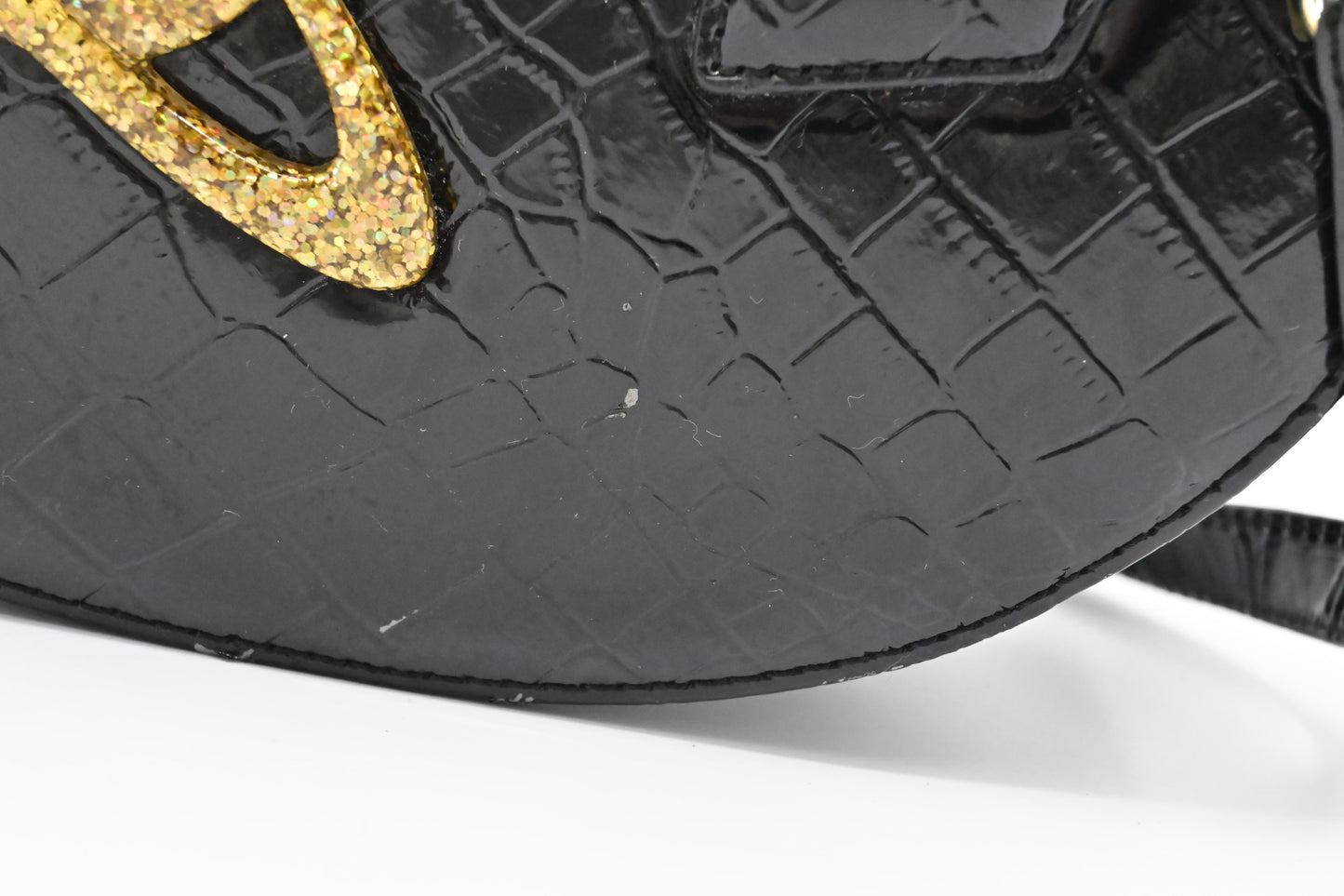 Vivienne Westwood Chancery Heart in Black Leather