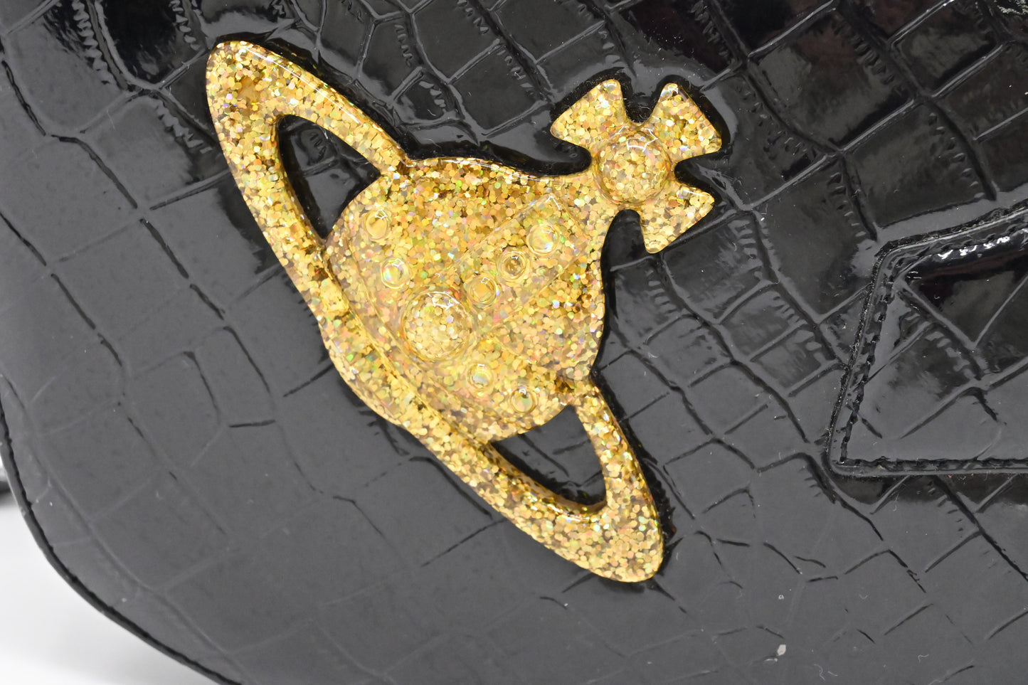 Vivienne Westwood Chancery Heart in Black Leather