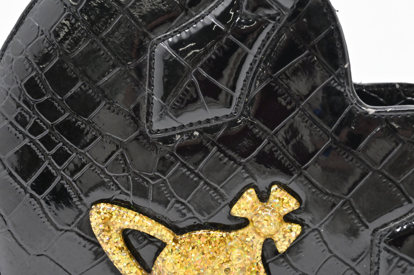 Vivienne Westwood Chancery Heart in Black Leather