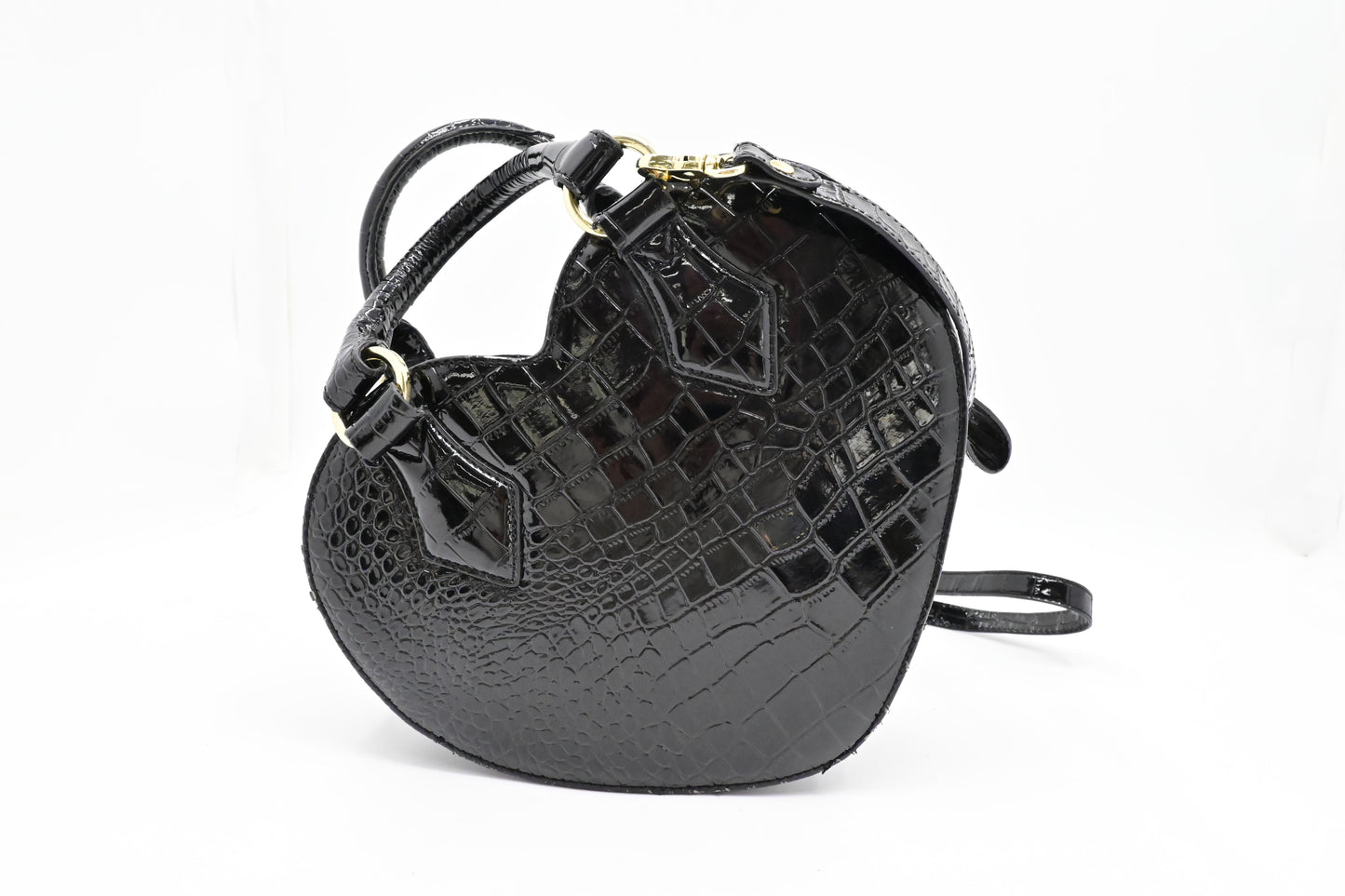 Vivienne Westwood Chancery Heart in Black Leather