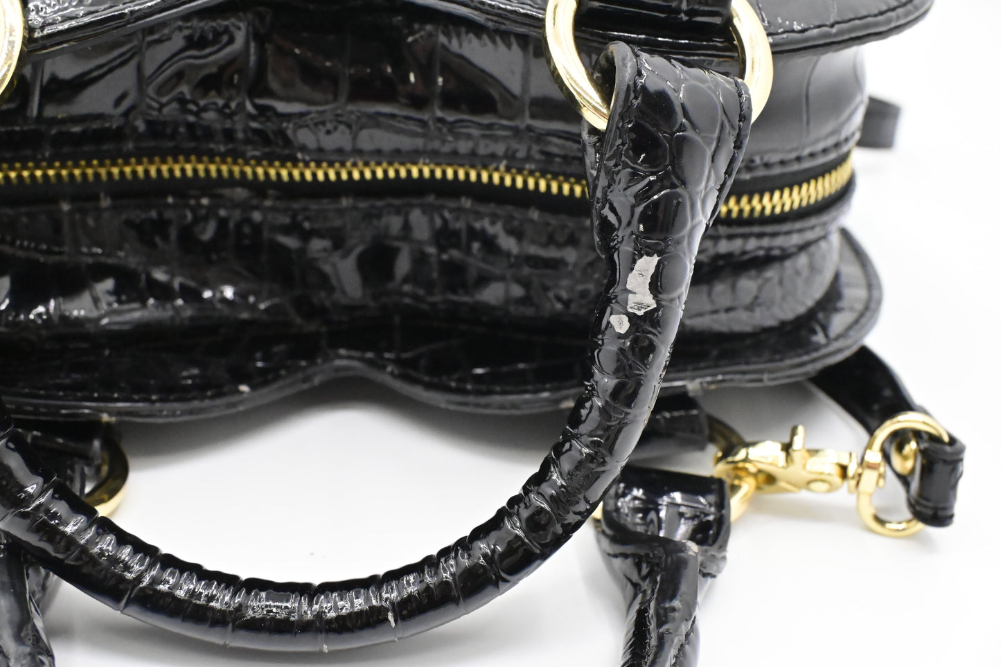 Vivienne Westwood Chancery Heart in Black Leather