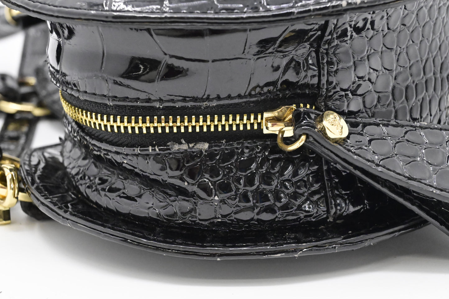 Vivienne Westwood Chancery Heart in Black Leather