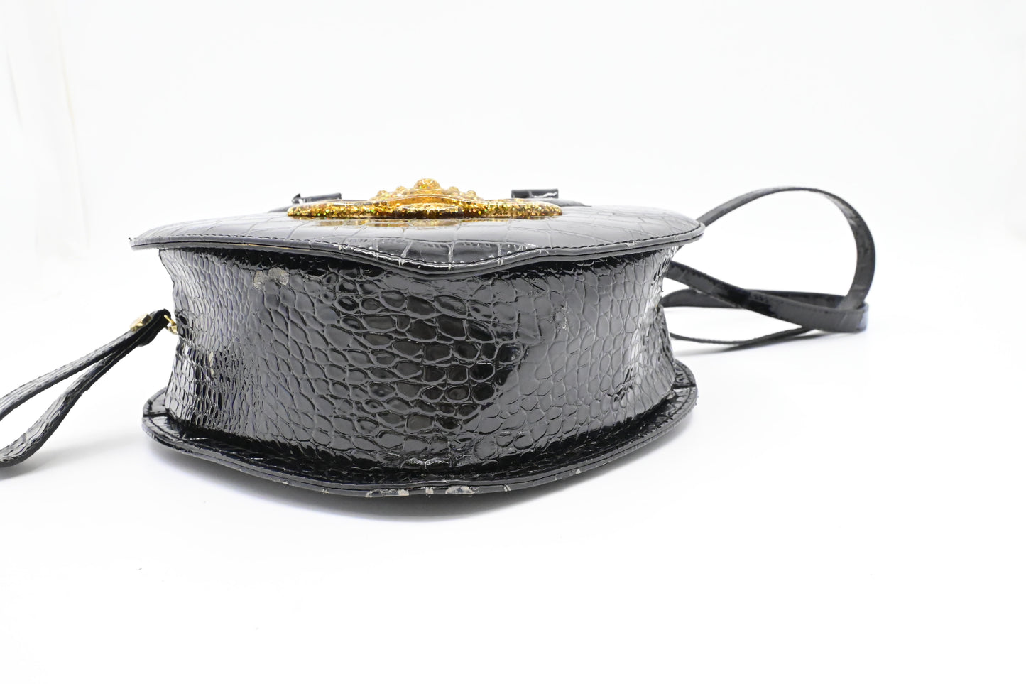 Vivienne Westwood Chancery Heart in Black Leather