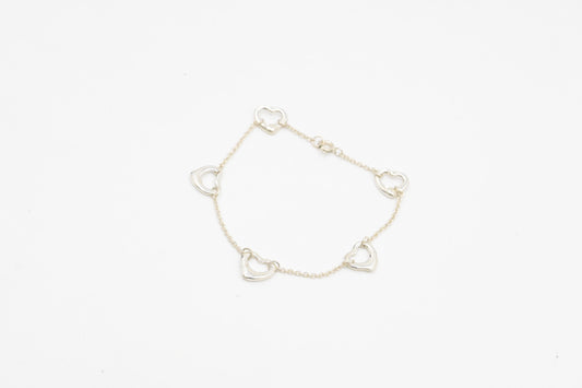 Tiffany & Co. Open Heart Bracelet in Sterling Silver