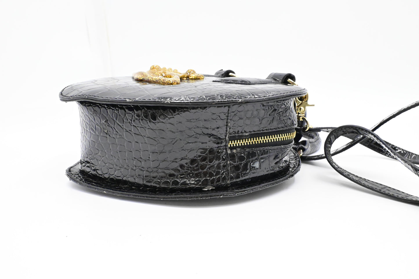 Vivienne Westwood Chancery Heart in Black Leather