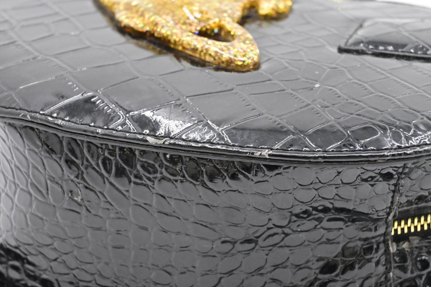 Vivienne Westwood Chancery Heart in Black Leather