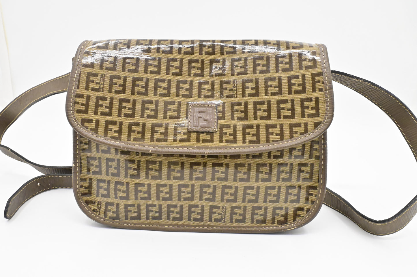 Fendi Crossbody in Coated Zucchino Canvas