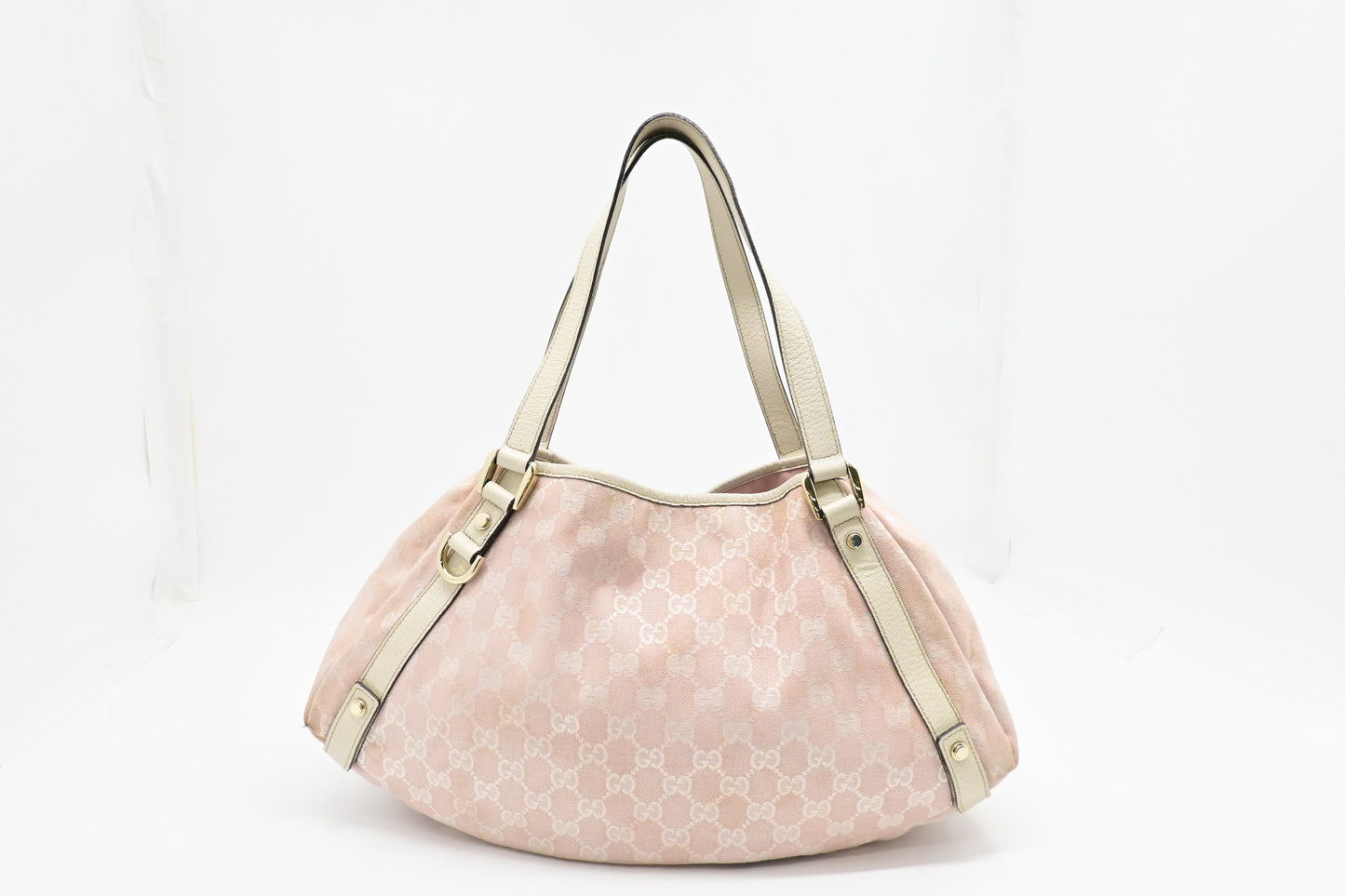 Gucci Abbey Hobo Bag in Pink GG Canvas