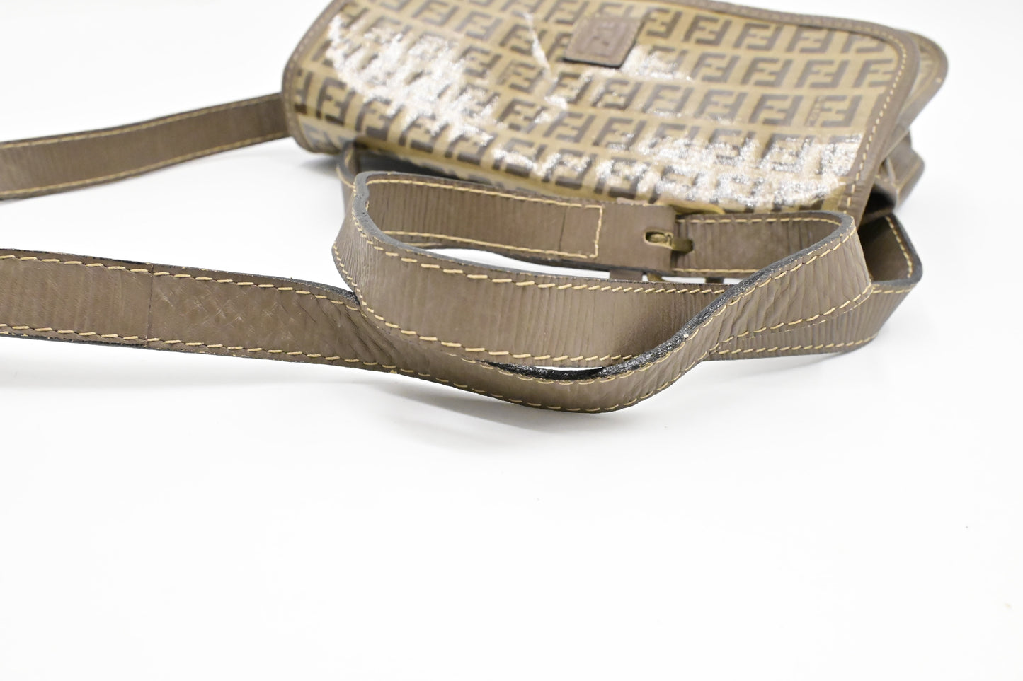Fendi Crossbody in Coated Zucchino Canvas