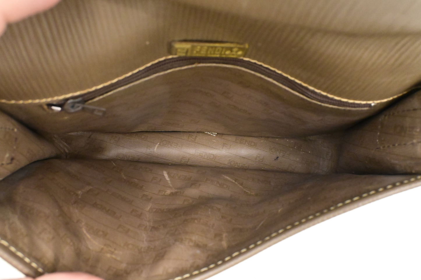 Fendi Crossbody in Coated Zucchino Canvas