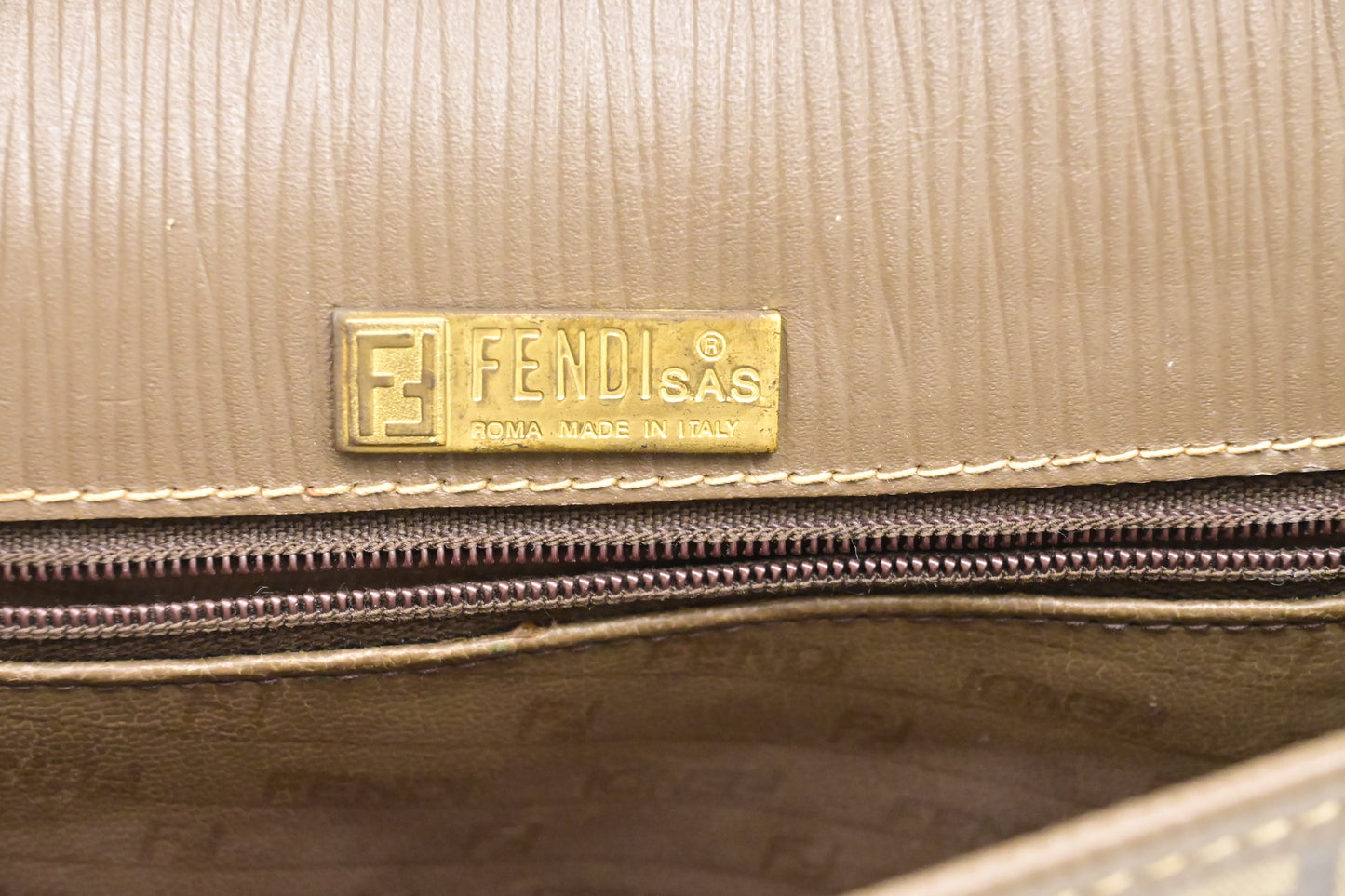 Fendi Crossbody in Coated Zucchino Canvas