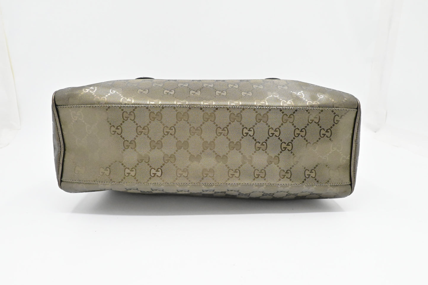 Gucci Boston Bag in Pewter Imprime Canvas
