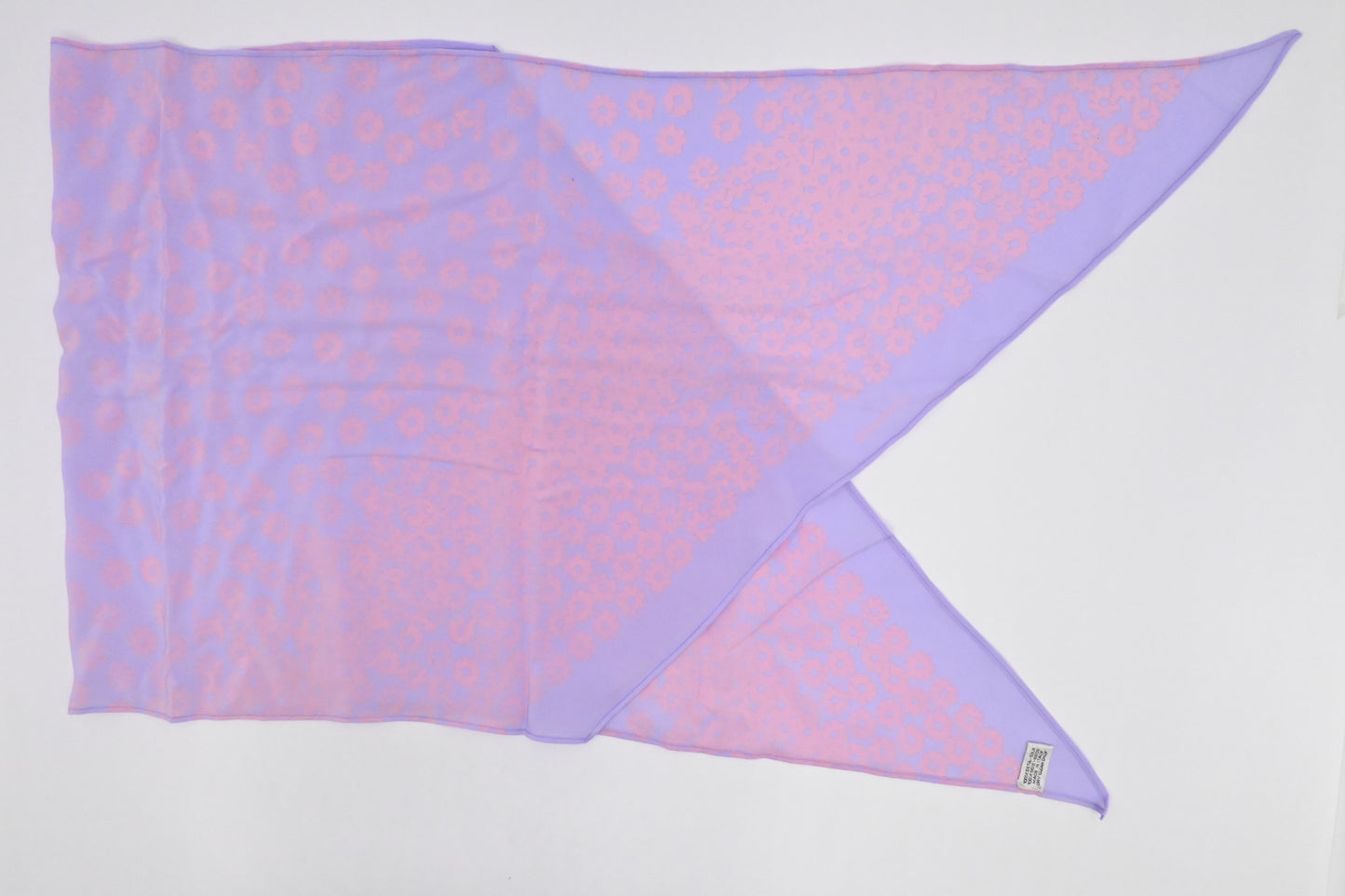 Chanel Scarf in Purple and Pink Silk