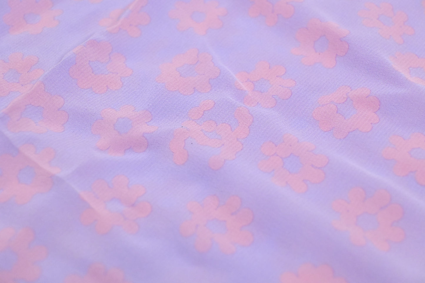 Chanel Scarf in Purple and Pink Silk