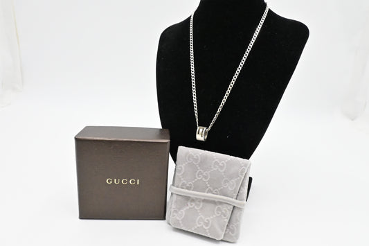 Gucci G-Ring Necklace in Sterling Silver