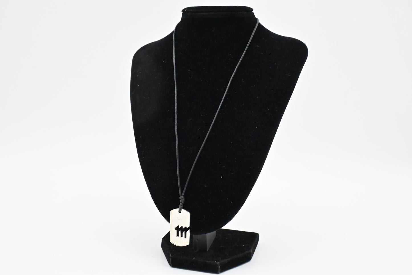 Gucci Virgo Dog Tag Necklace in Sterling Silver
