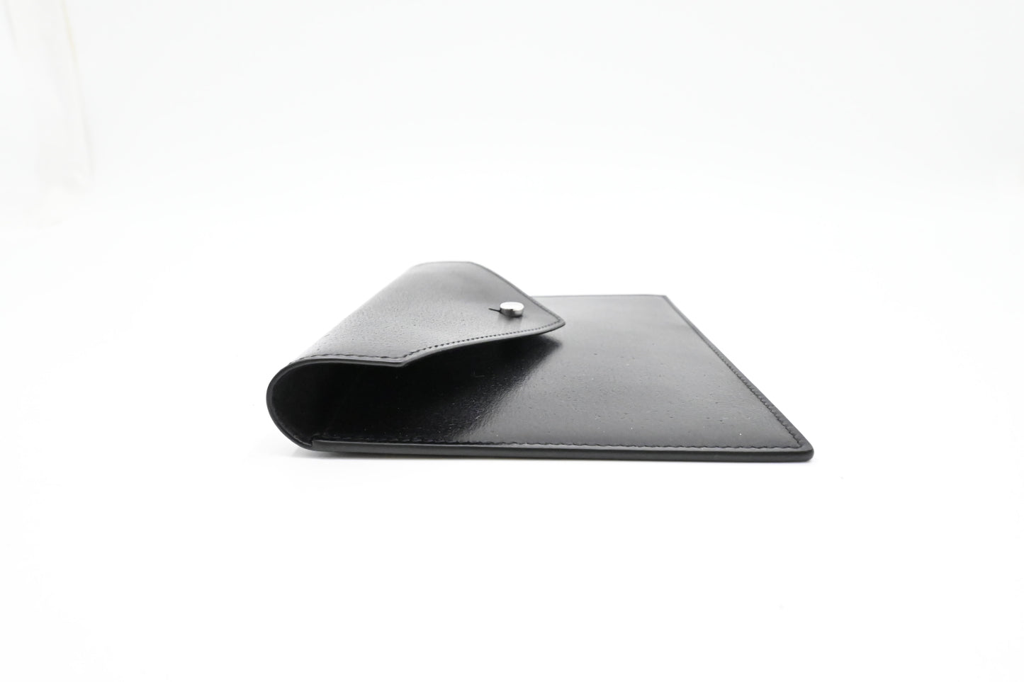 YSL Saint Laurent Envelope in Black Leather