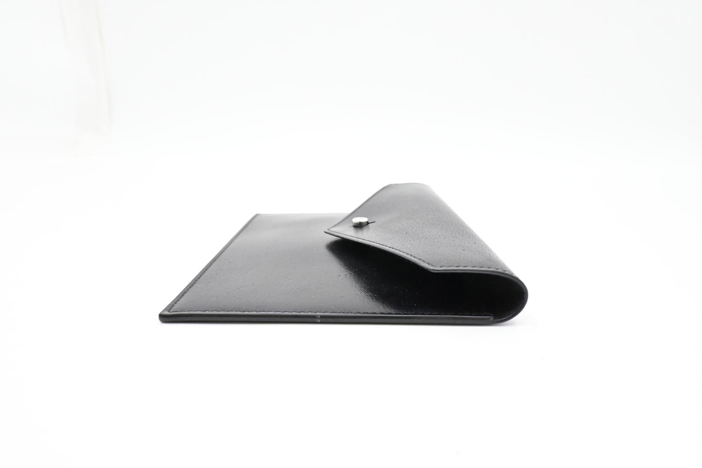 YSL Saint Laurent Envelope in Black Leather