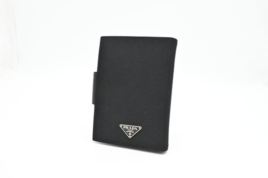 Prada Agenda in Black Nylon Canvas