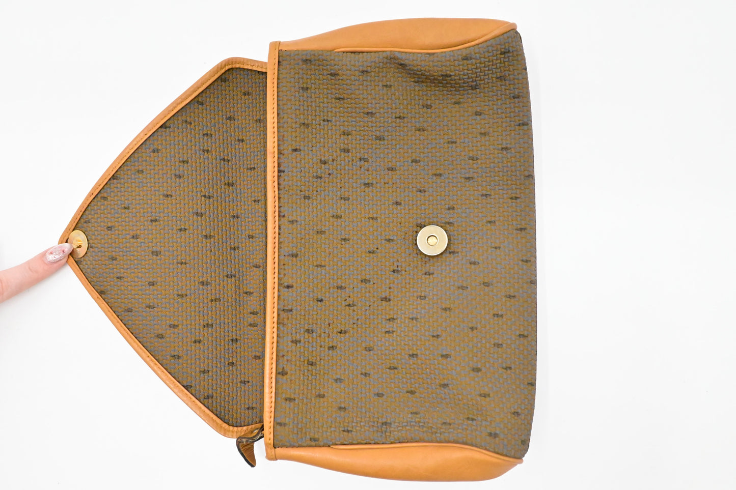 YSL Saint Laurent Pouch in Coated Canvas