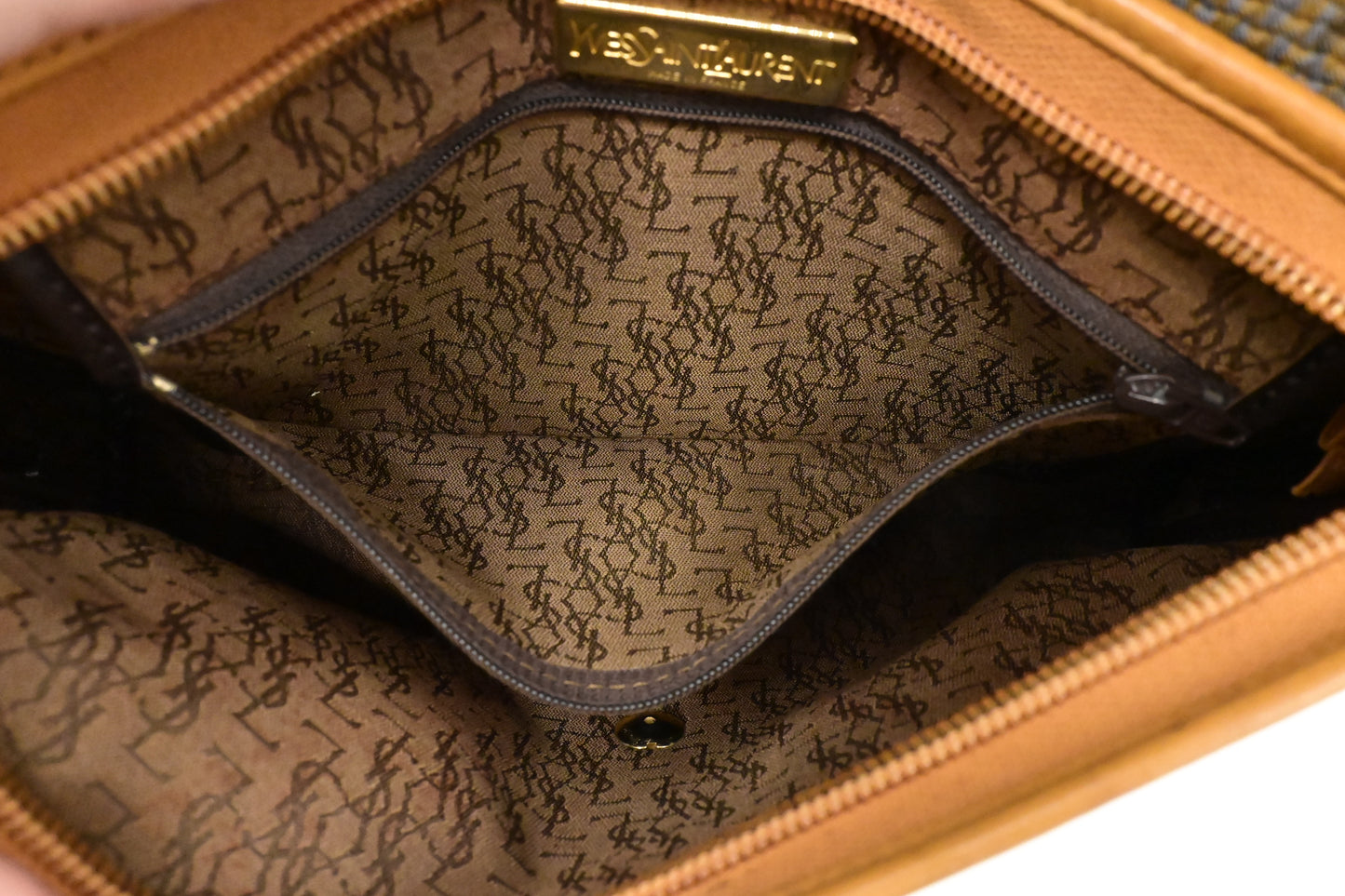 YSL Saint Laurent Pouch in Coated Canvas