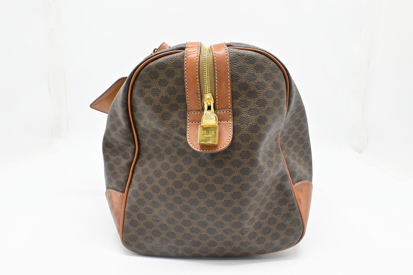 Celine Duffle Bag in Brown Macadam Canvas