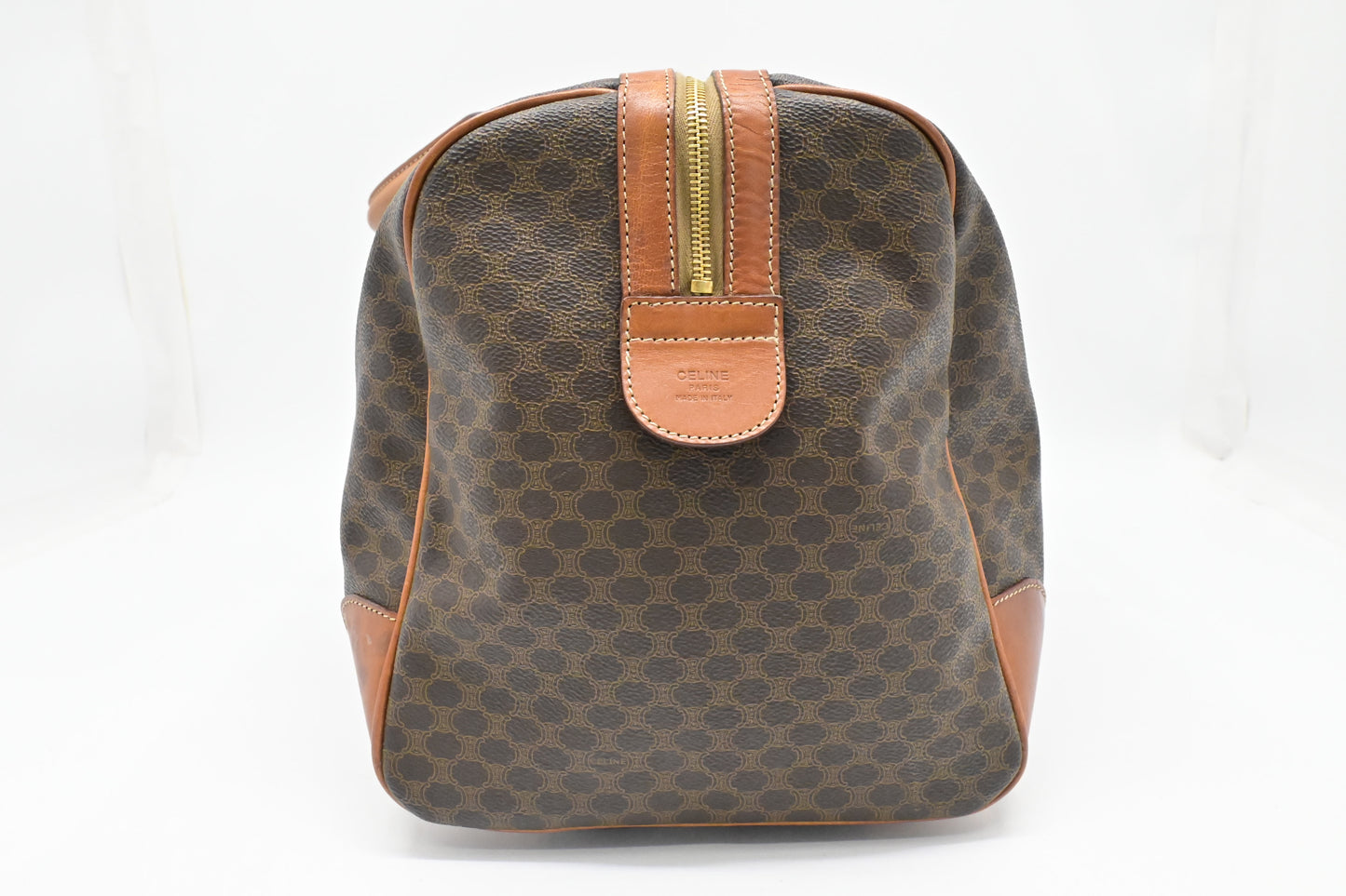 Celine Duffle Bag in Brown Macadam Canvas