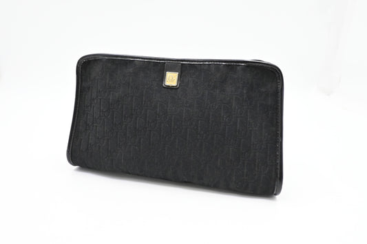 Dior Pouch in Black Oblique Canvas
