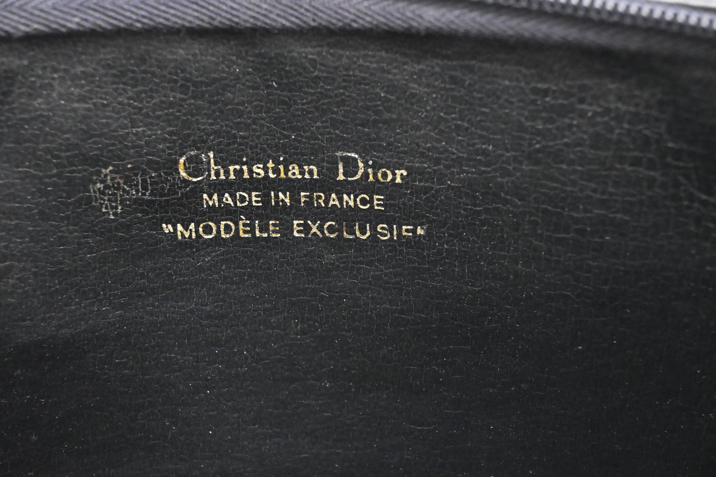 Dior Pouch in Black Oblique Canvas