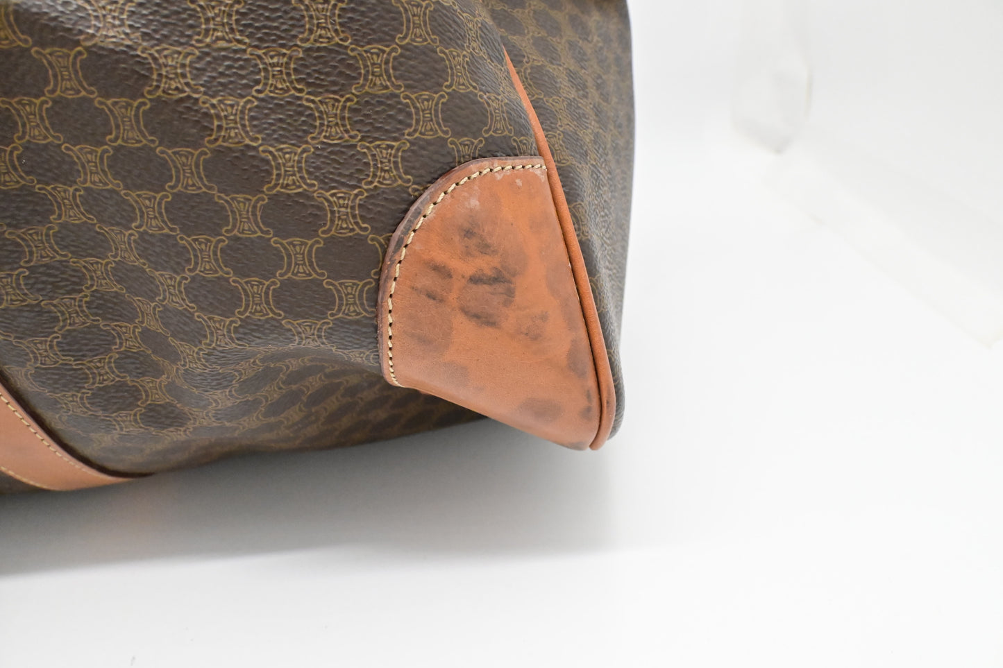 Celine Duffle Bag in Brown Macadam Canvas