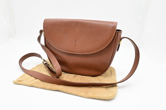 YSL Saint Laurent Crossbody in Brown Leather