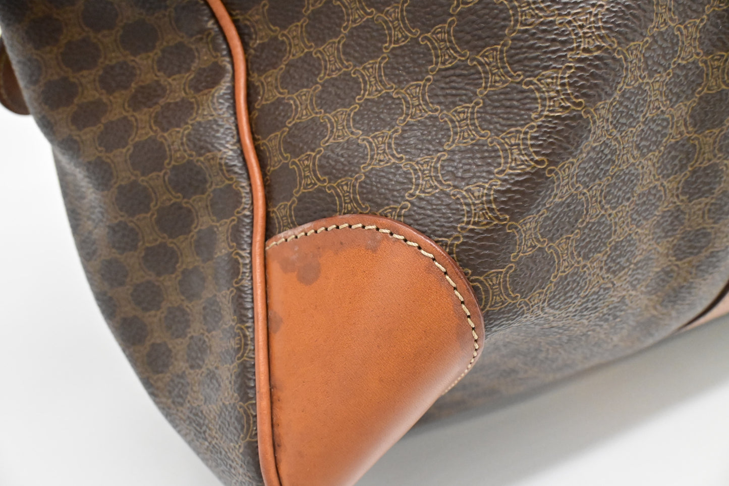 Celine Duffle Bag in Brown Macadam Canvas