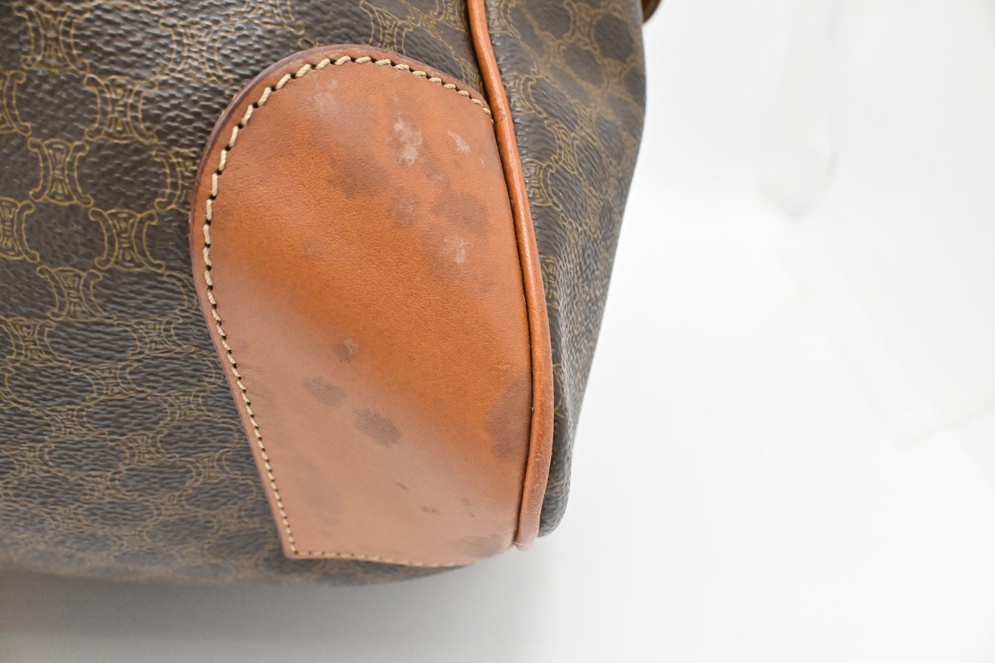 Celine Duffle Bag in Brown Macadam Canvas
