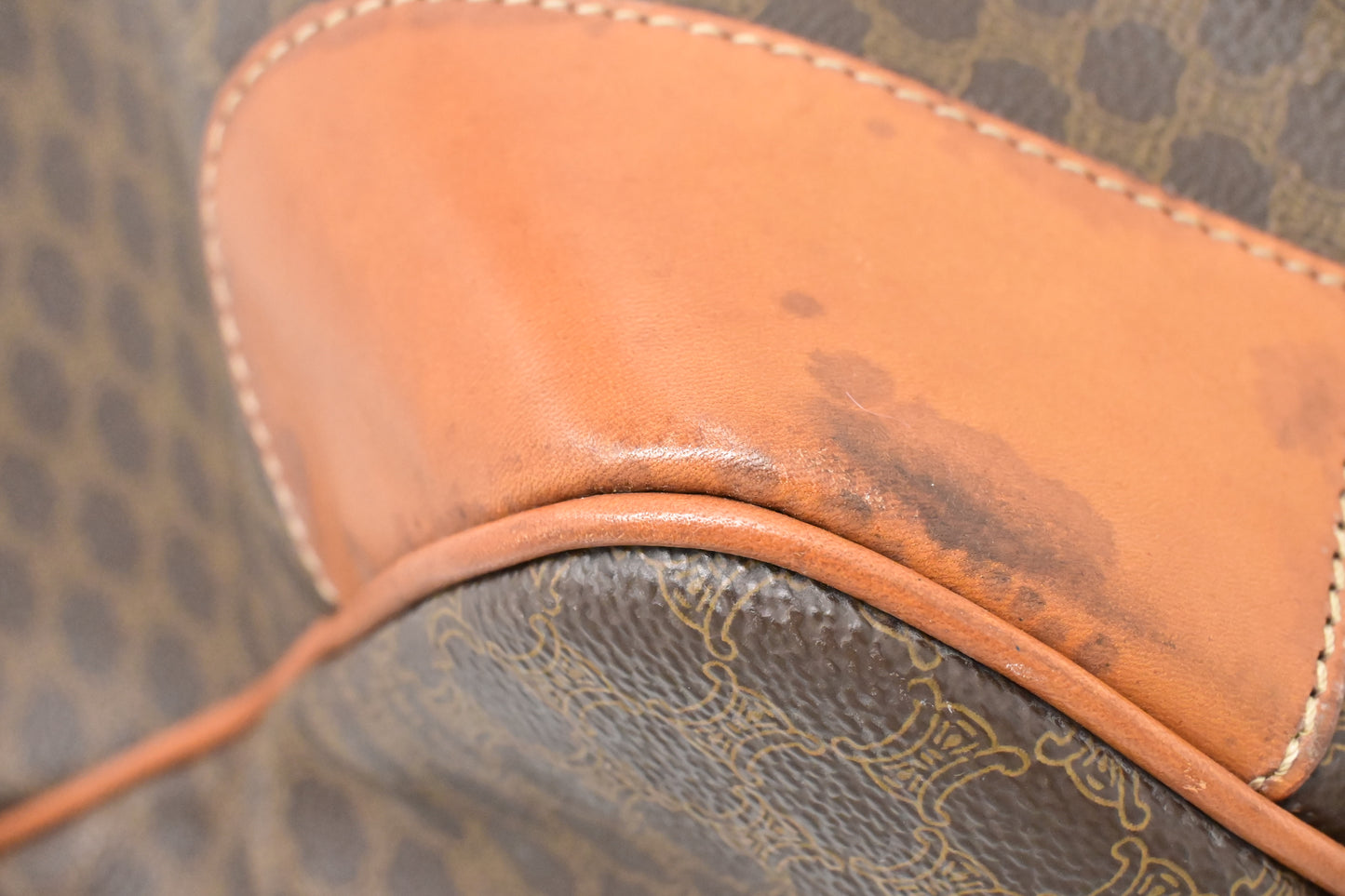 Celine Duffle Bag in Brown Macadam Canvas