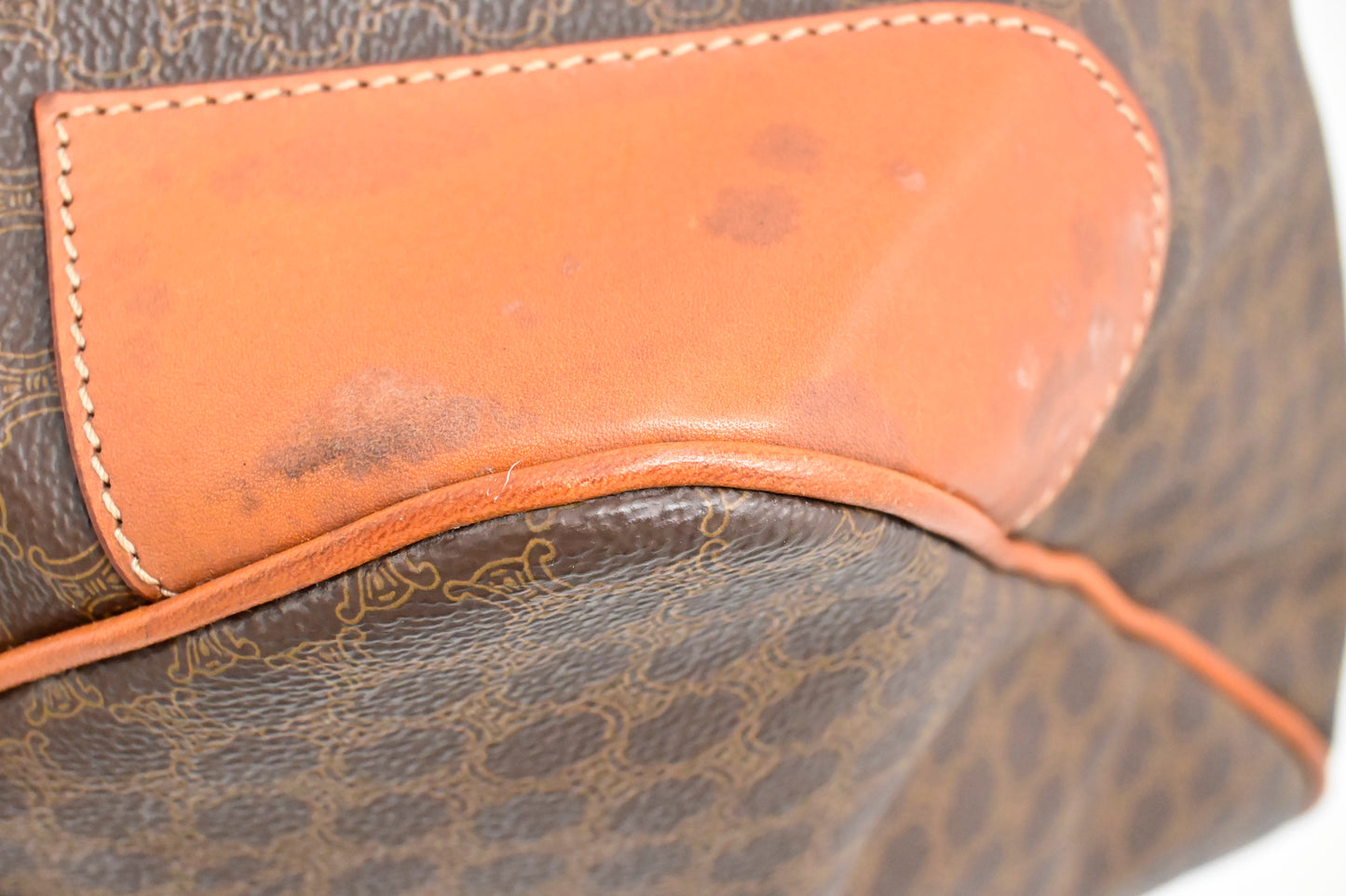 Celine Duffle Bag in Brown Macadam Canvas