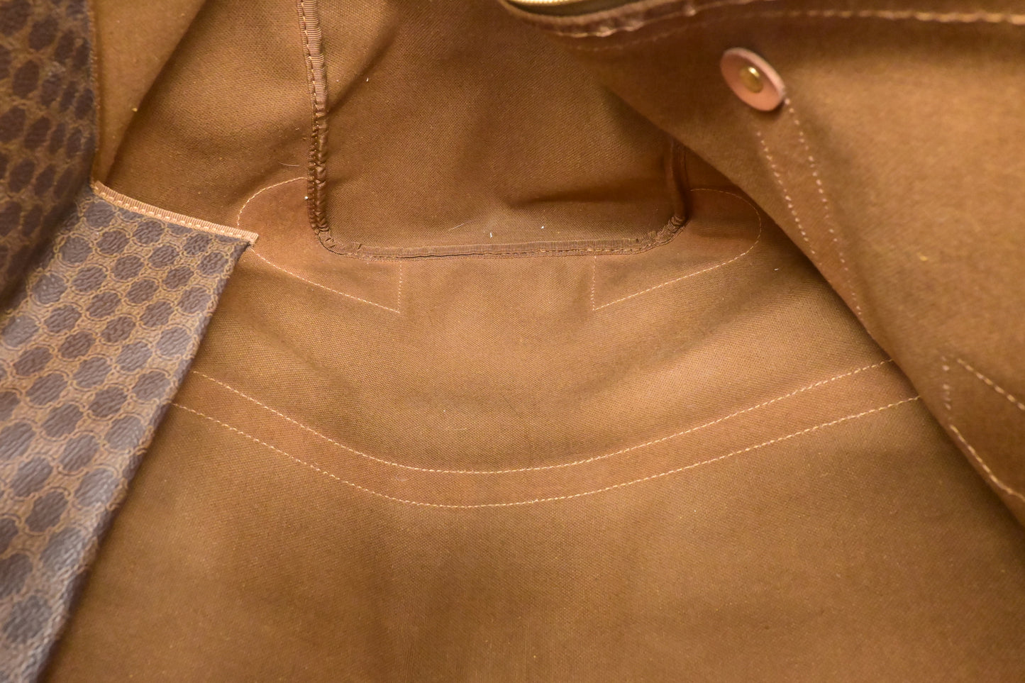 Celine Duffle Bag in Brown Macadam Canvas