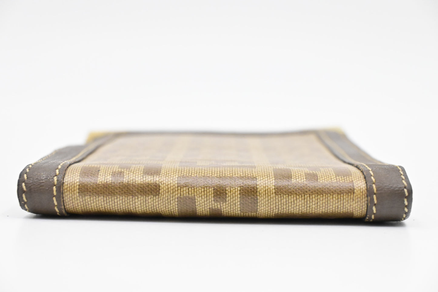 Fendi Bifold Wallet in Beige Zucchino Canvas