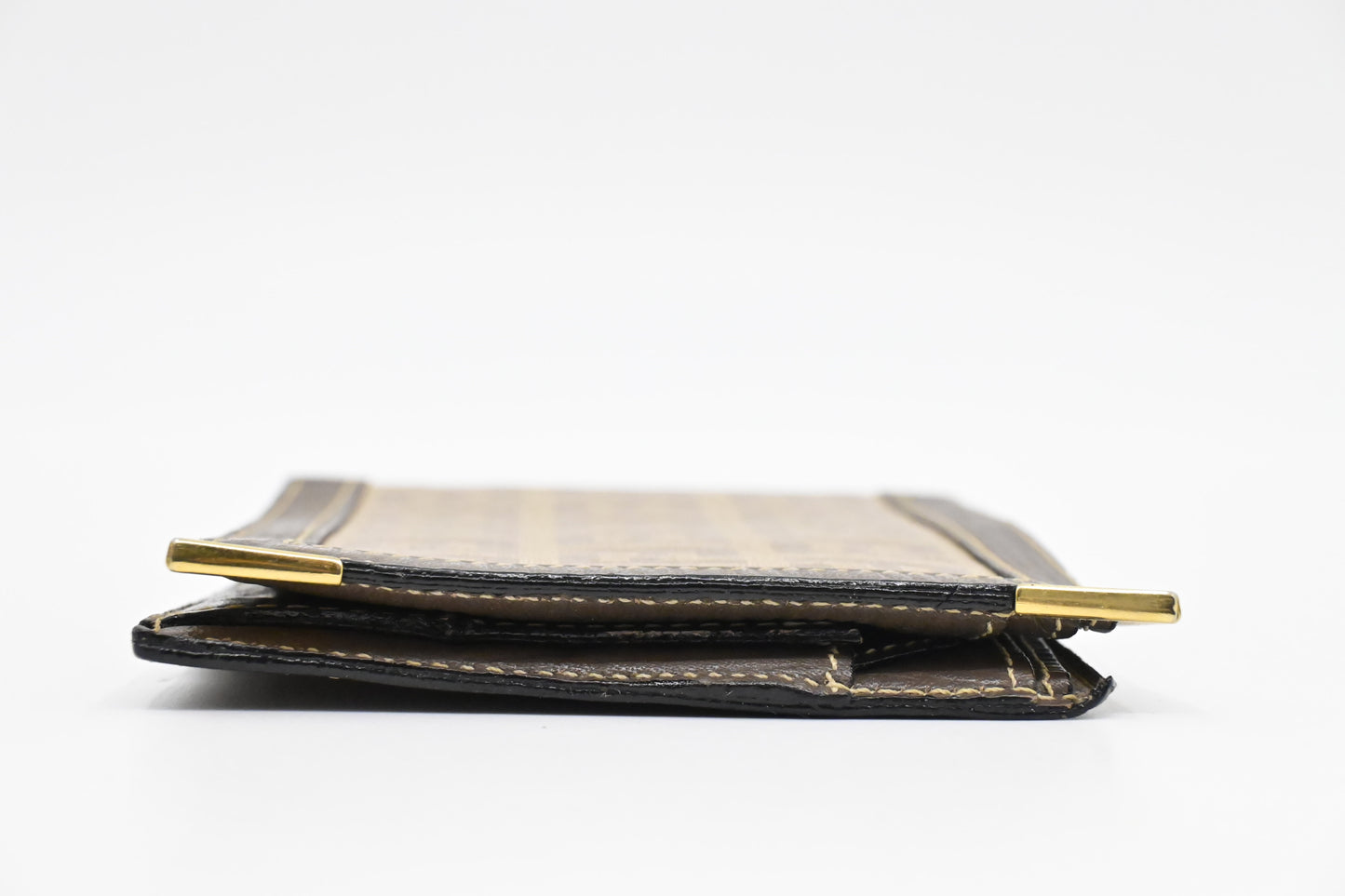 Fendi Bifold Wallet in Beige Zucchino Canvas