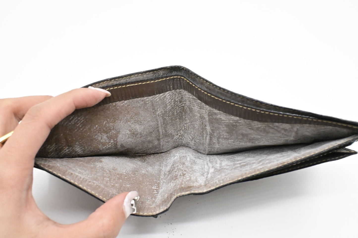 Fendi Bifold Wallet in Beige Zucchino Canvas