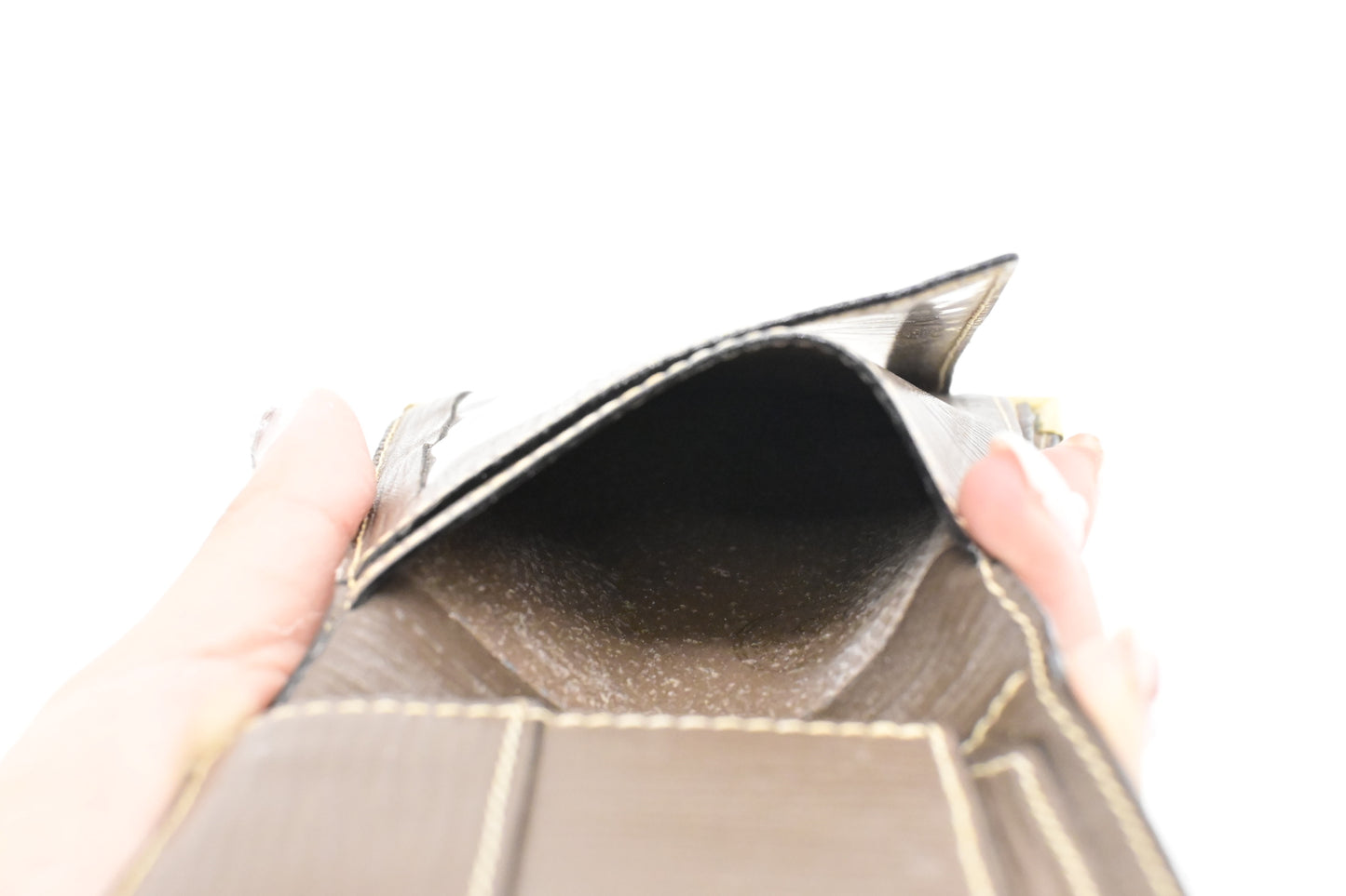 Fendi Bifold Wallet in Beige Zucchino Canvas