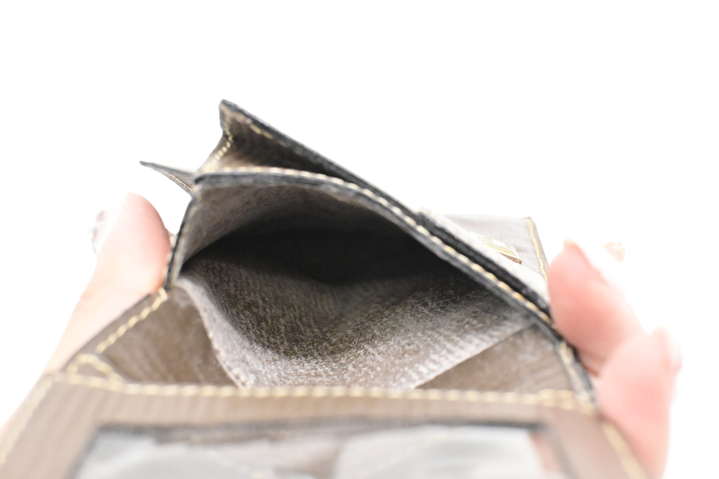 Fendi Bifold Wallet in Beige Zucchino Canvas