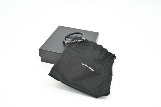 YSL Saint Laurent Bracelet in Black Leather
