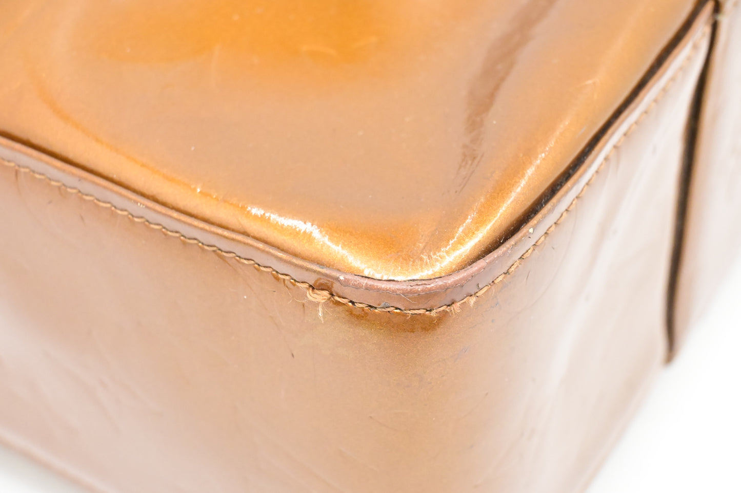 Louis Vuitton Columbus in Bronze Vernis Leather