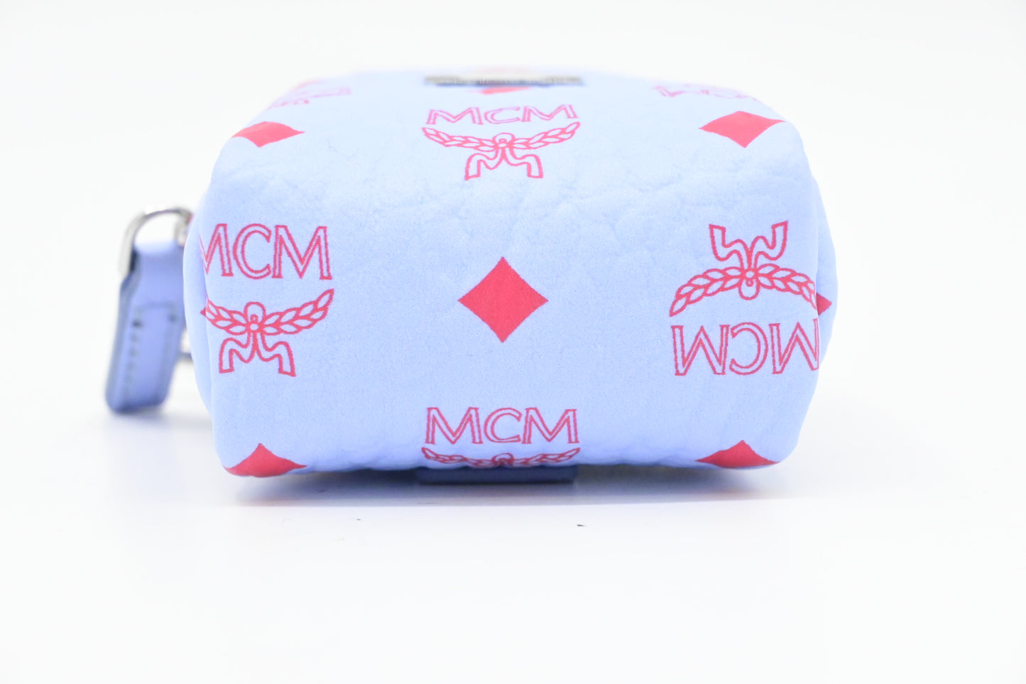 MCM Bag Charm in Light Blue Visetos Canvas