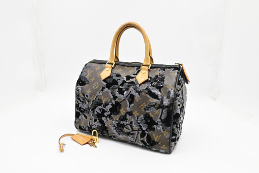 Louis Vuitton Speedy 30 in Fleur de Jais Monogram Canvas